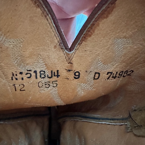 Men's 1883 Lucchese Leather Suede Cowboy Boots - Picture 6 of 9